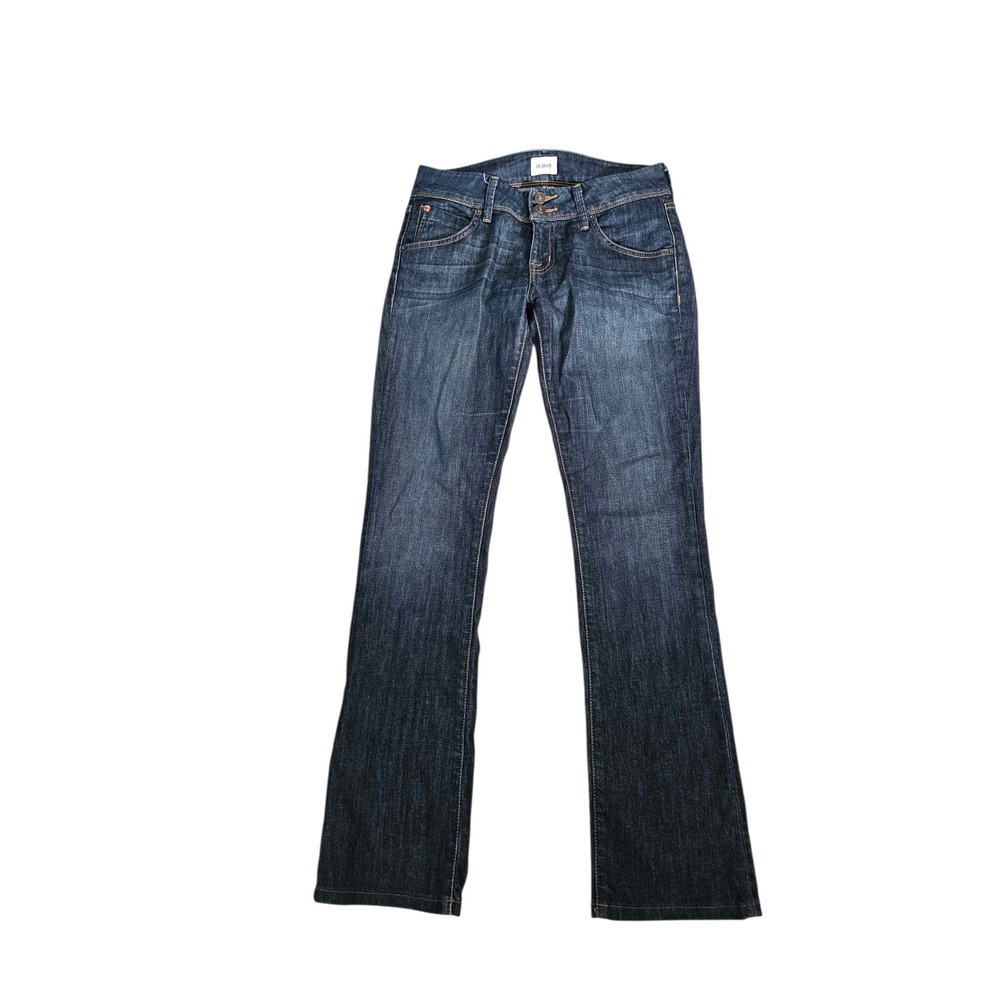 Hudson Beth Baby Boot Dark wash flap pocket  Stretch Jeans Womens 27 low rise